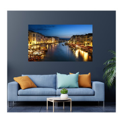 Tablou din sticla securizata,Grand Canal at night, Venice