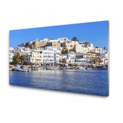 Tablou sticla port Naxos (Grecia)