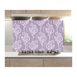 Panou bucatarie, protectie plita, aragaz, antistropire, print UV model Abstract Ornamental Mov