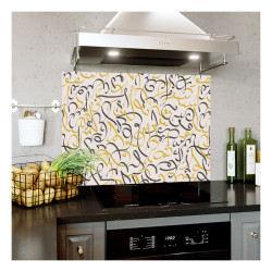 Panou bucatarie, protectie plita, aragaz, antistropire, print UV model Tapet Scris Arabic