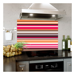 Panou bucatarie, protectie plita, aragaz, antistropire, print UV model Abstract Dungi Multicolor 2