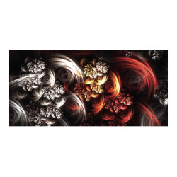 Panou bucatarie, protectie plita, aragaz, antistropire, print UV model Abstract Fum Floral