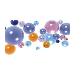 Panou bucatarie, protectie plita, aragaz, antistropire, print UV model Baloane Colorate