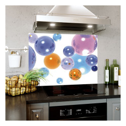 Panou bucatarie, protectie plita, aragaz, antistropire, print UV model Baloane Colorate