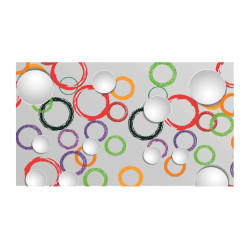 Panou bucatarie, protectie plita, aragaz, antistropire, print UV model Cerculete MultiColore