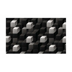 Panou bucatarie, protectie plita, aragaz, antistropire, print UV model Abstract Cuburi Alb Negre