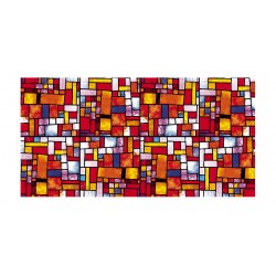 Panou bucatarie, protectie plita, aragaz, antistropire, print UV model Abstract 46 MultiColor