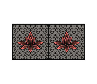 Panou bucatarie, protectie plita, aragaz, antistropire, print UV model Floare Roz cu Fundal Negru