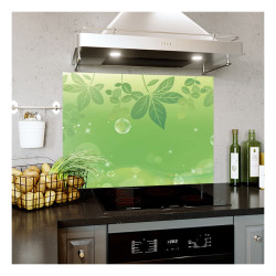 Panou bucatarie, protectie plita, aragaz, antistropire, print UV model Tapet Verde