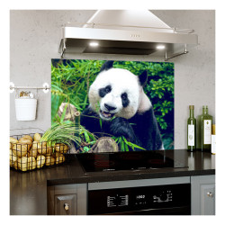 Placa decorativa bucatarie, antistropire, Urs Panda