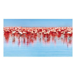 Panou bucatarie, protectie plita, aragaz, antistropire, print UV model Flamingo