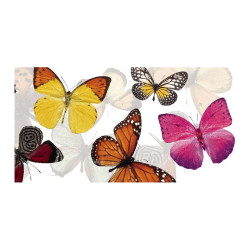 Panou bucatarie, protectie plita, aragaz, antistropire, print UV model Fluturasi MultiColori