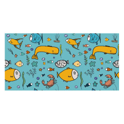 Panou decorativ bucatarie, sticla securizata, protectie plita, print UV, Desen Comic Pesti