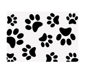 Panou decorativ bucatarie, sticla securizata, protectie plita, print UV model Urme de Catel