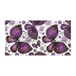 Panou bucatarie, protectie plita, aragaz, antistropire, print UV model Fluturi Mov Decorati