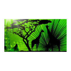 Panou bucatarie, protectie plita, aragaz, antistropire, print UV model Siluete Girafe