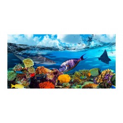 Panou bucatarie, protectie plita, aragaz, antistropire, print UV model Pesti in Ocean 2 