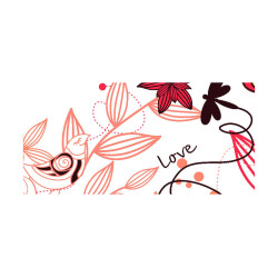 Panou bucatarie, protectie plita, aragaz, antistropire, print UV model Love