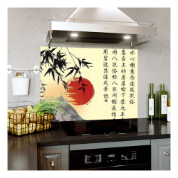Panou bucatarie, protectie plita, aragaz, antistropire, print UV model Munti Chinezi