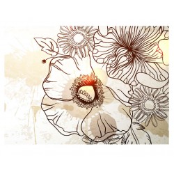 Panou bucatarie, protectie plita, aragaz, antistropire, print UV model Desen Floare