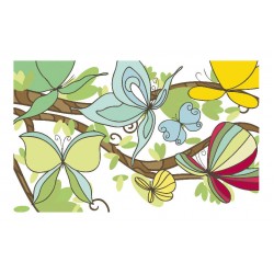 Panou bucatarie, protectie plita, aragaz, antistropire, print UV model Fluturasi Desenati