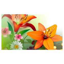 Panou bucatarie, protectie plita, aragaz, antistropire, print UV model Floare Desenata 2