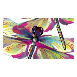 Panou bucatarie, protectie plita, aragaz, antistropire, print UV model Fluture MultiColor