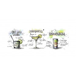 Panou bucatarie, protectie plita, aragaz, antistropire, print UV model Bauturi Bar