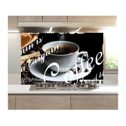 Panou bucatarie, protectie plita, aragaz, antistropire, print UV model Ceasca de Cafea God