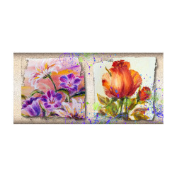 Panou bucatarie, protectie plita, aragaz, antistropire, print UV model Tapeturi cu Flori