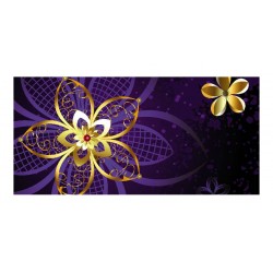 Panou bucatarie, protectie plita, aragaz, antistropire, print UV model Desen Floare Mov