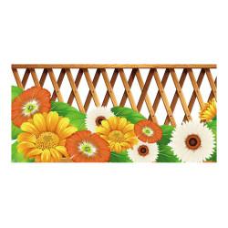 Panou bucatarie, protectie plita, aragaz, antistropire, print UV model Gard cu Flori
