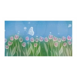Panou bucatarie, protectie plita, aragaz, antistropire, print UV model Desen Camp cu Flori