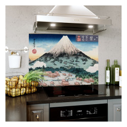 Panou bucatarie, protectie plita, aragaz, antistropire, print UV model Munte Chinezesc