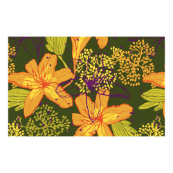 Panou bucatarie, protectie plita, aragaz, antistropire, print UV model Tapet Floral 6