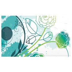 Panou bucatarie, protectie plita, aragaz, antistropire, print UV model Tapet Floral 13