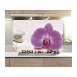 Panou bucatarie decorativ, protectie plita, Orhidee Mov 2 Panou bucatarie decorativ, protectie plita, Orhidee Mov 2