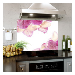 Panou bucatarie, protectie plita, aragaz, antistropire, print UV model Decorativ Orhidee