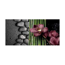 Panou bucatarie, protectie plita, aragaz, antistropire, print UV model Crin Violet