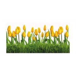 Panou bucatarie, protectie plita, aragaz, antistropire, print UV model Lalele Galbene