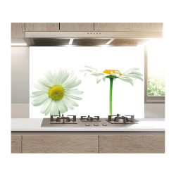 Panou bucatarie, protectie plita, aragaz, antistropire, print UV model 3 Flori De Musetel