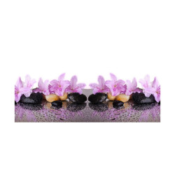 Panou bucatarie, protectie plita, aragaz, antistropire, print UV model Orhidee Mov 34