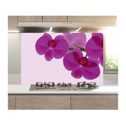 Panou bucatarie, protectie plita, aragaz, antistropire, print UV model 3 Orhidee Violet Panou bucatarie, protectie plita, aragaz, antistropire, print UV model 3 Orhidee Violet