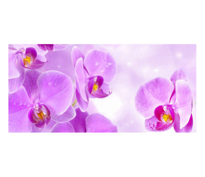 Panou bucatarie, protectie plita, aragaz, antistropire, print UV model Orhidee Violet 12