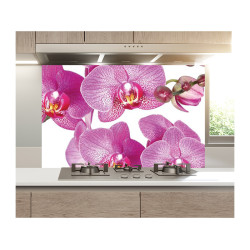 Panou bucatarie, protectie plita, aragaz, antistropire, print UV model 4 Orhidee Mov Panou bucatarie, protectie plita, aragaz, antistropire, print UV model 4 Orhidee Mov