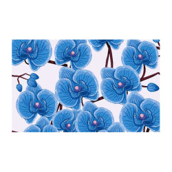 Panou bucatarie, protectie plita, aragaz, antistropire, print UV model Orhidee Albastra 2