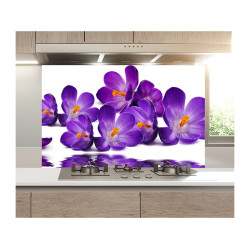 Panou bucatarie, protectie plita, aragaz, antistropire, print UV model Brandusa de Munte