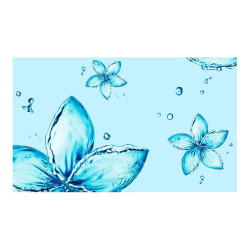 Panou bucatarie, protectie plita, aragaz, antistropire, print UV model Floare cu Efect de Apa