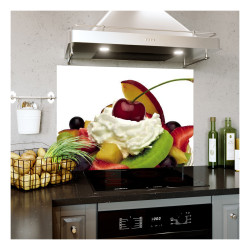 Panou bucatarie, protectie plita, aragaz, antistropire, print UV model Salata de Fructe cu Frisca