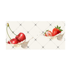 Panou bucatarie, protectie plita, aragaz, antistropire, print UV model Cirese & Capsuni